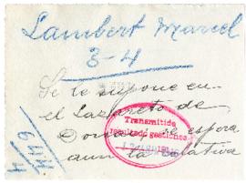 Expediente de Marcel Lambert