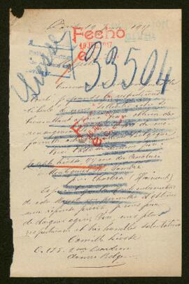 Expediente de Joseph Liesse y familia