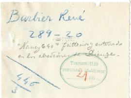 Expediente de René Barbier