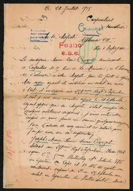 Expediente de Joseph Marie Henri Anna Crouzet