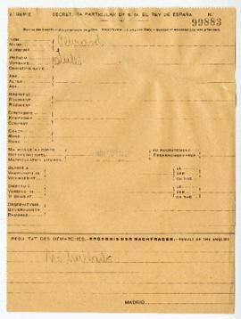 Expediente de Jules Peyrard