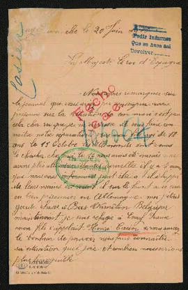 Expediente de Henri Casier