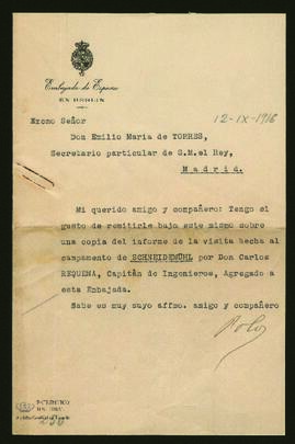 Informe nº 250: Visita realizada al campamento de Scheinedemühl