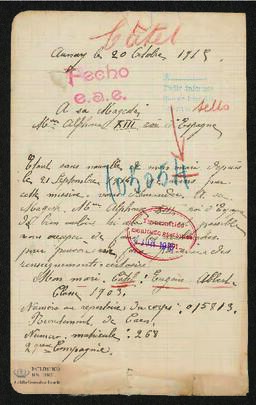 Expediente de Eugène Albert Câtel