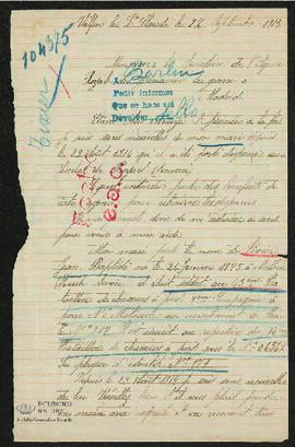 Expediente de Jean Baptiste Tixier