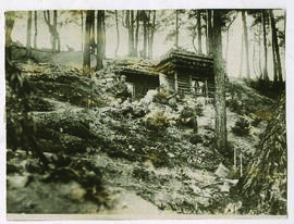 "1088 Deutscher Unterstand in der Vogesen."