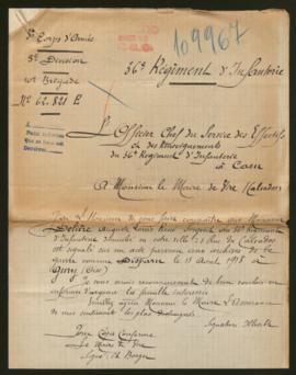 Expediente de Auguste Louis René Delière