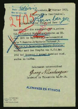 Expediente de Friedrich Nürnberger