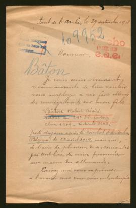 Expediente de Robert Désiré Bâton