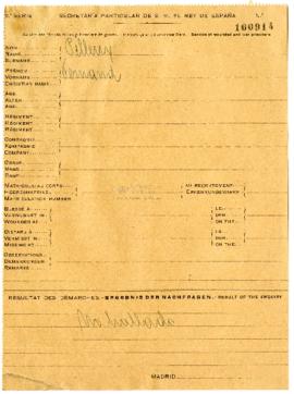 Expediente de Fernand Pilleux