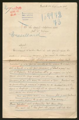 Expediente de Louis Émile Trésillard y Henri Trésillard