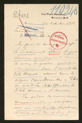 Expediente de Auguste Raymond Dhers