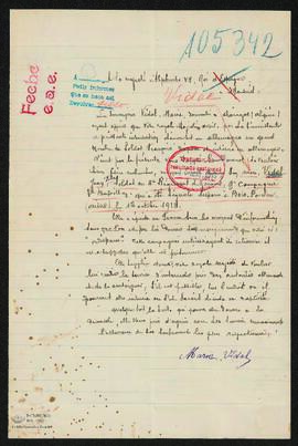 Expediente de Jean Félix Vidal