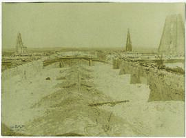 "1495 Das sterbende St. Quentin. Der Brand der Kathedrale infolge der französischen Artiller...