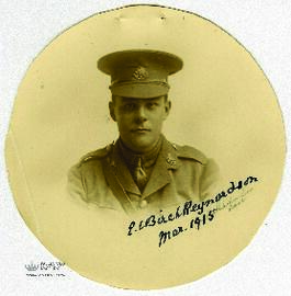 Retrato de E.V. Birch Reynardson, lugarteniente del "3rd East Surrey Regiment"