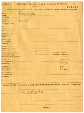 Expediente de Louis Léon Rouvier