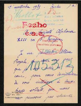 Expediente de François Thollot y Cyprien Jausselin