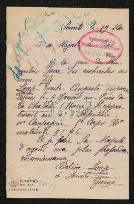 Expediente de Emile Auguste Loup