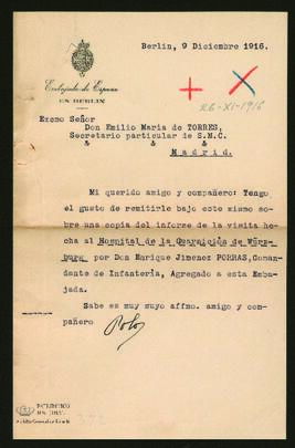 Informe nº 378: Visita al hospital de la Guarnición de Würzburg