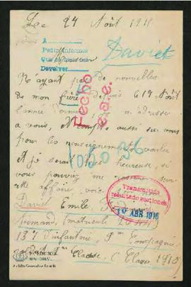 Expediente de Emile Ferdinand Daviet