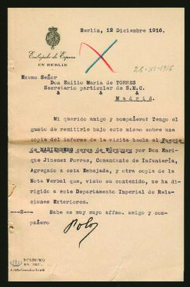 Informe nº 377: Visita al fuerte de Marienberg cerca de Würzburg