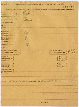 Expediente de Louis Prat y Victorien Rouquier