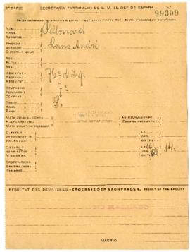 Expediente de Louis André Pellouard