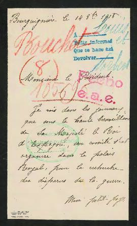 Expediente de Louis Joseph Bouchet y otros