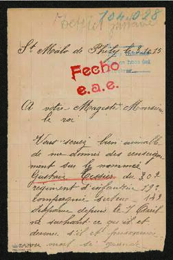 Expediente de Gustave Tessier