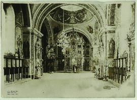 "1037 Aus Rumanien. Jnneres einer rumänischen Dorfkirche"