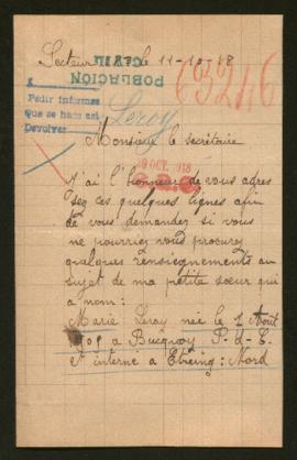 Expediente de Marie Leroy