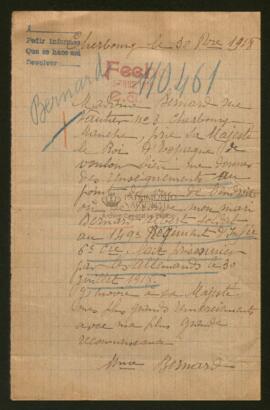 Expediente de Albert Bernard