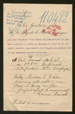 Expediente de Albert Driant