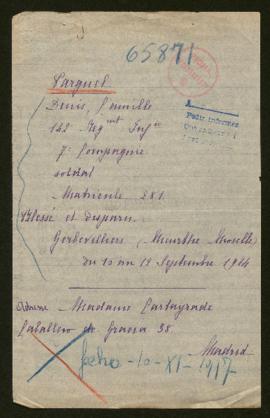 Expediente de Denis Camille Parguel