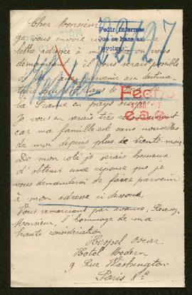 Expediente de Jules Hespel y familia