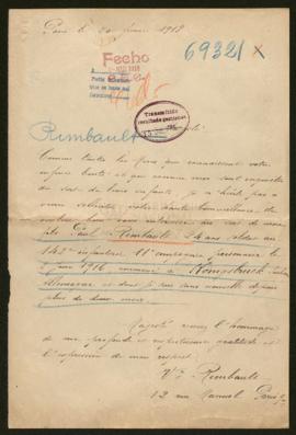 Expediente de Paul Rimbault