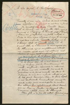 Expediente de la familia de Marie Carette