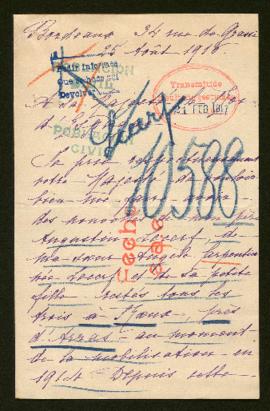 Expediente de Augustin Lecerf y la familia Carpentier Lecerf