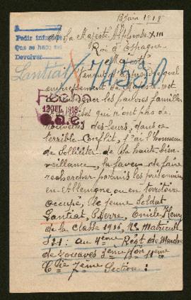 Expediente de Pierre Emile Henry Lantiat