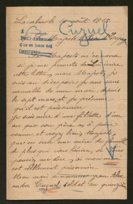 Expediente de Jean Alexandre Cuzuel