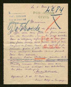 Expediente de Adrien de Vroede