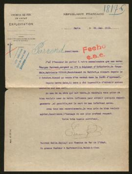 Expediente de Georges Parrend