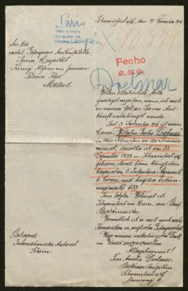 Expediente de Wilhelm Gustav Dietmar