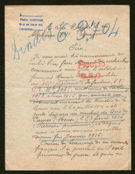 Expediente de Maurice Dinais