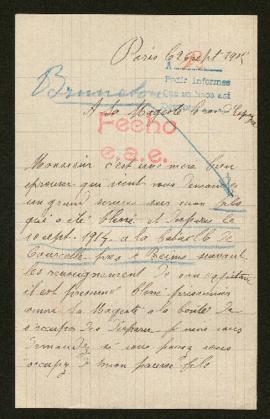 Expediente de Aguste Bruneton