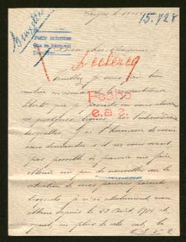 Expediente de Achille Leclercq y su mujer