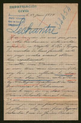 Expediente de Louise Lechantre Lamant