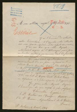 Expediente de Denis Marcellin Essèrie