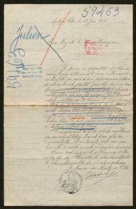 Expediente de Auguste Joseph Fortuné Julien