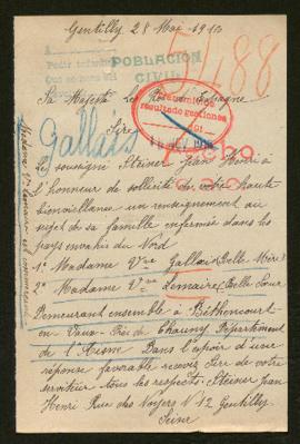 Expediente de madame veuve Gallais y madame veuve Lemaire